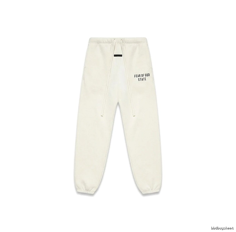 ESSENTIALS minimalist style white sweatpants