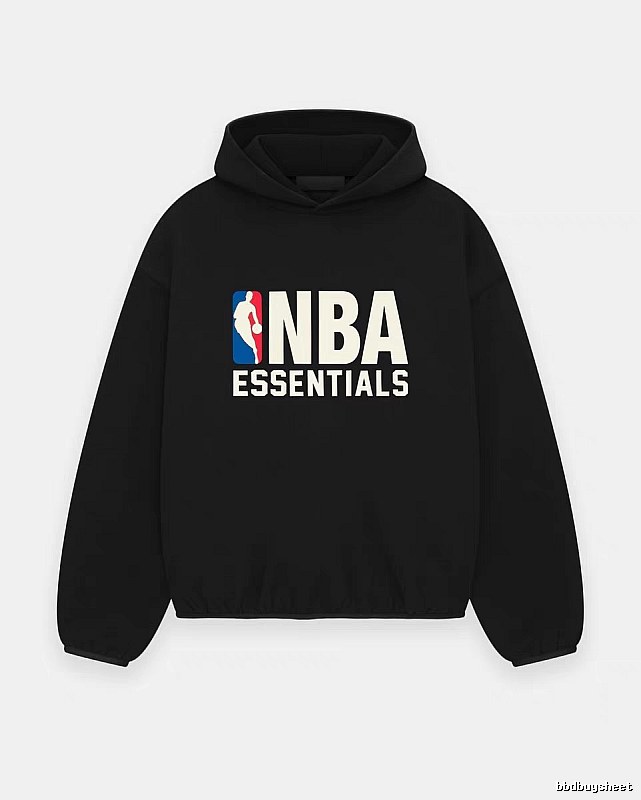 ESSENTIALS NBA-style black hoodie