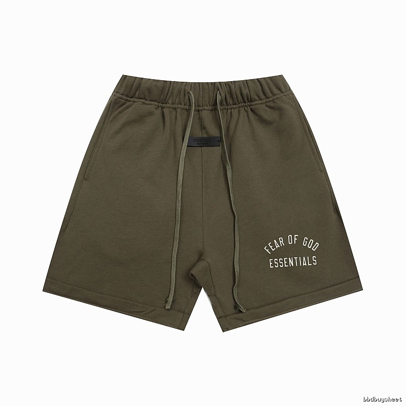 ESSENTIALS trendy brand army green shorts