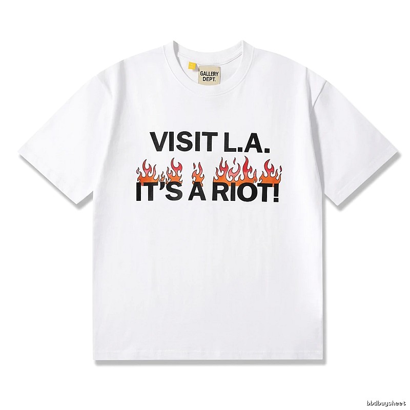 Gallery Dept Flame Print White T-shirt