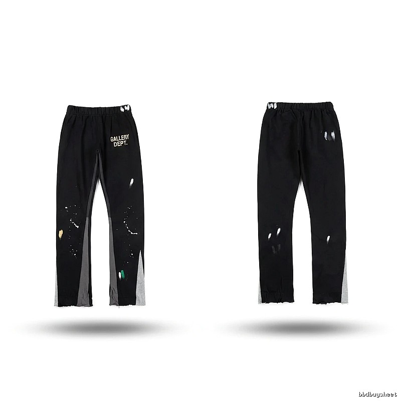 Gallery Dept Graffiti Street Style Black Pants