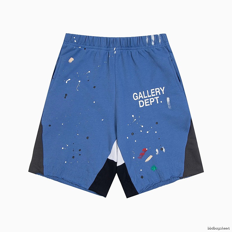 Gallery Dept. graffiti-style blue shorts