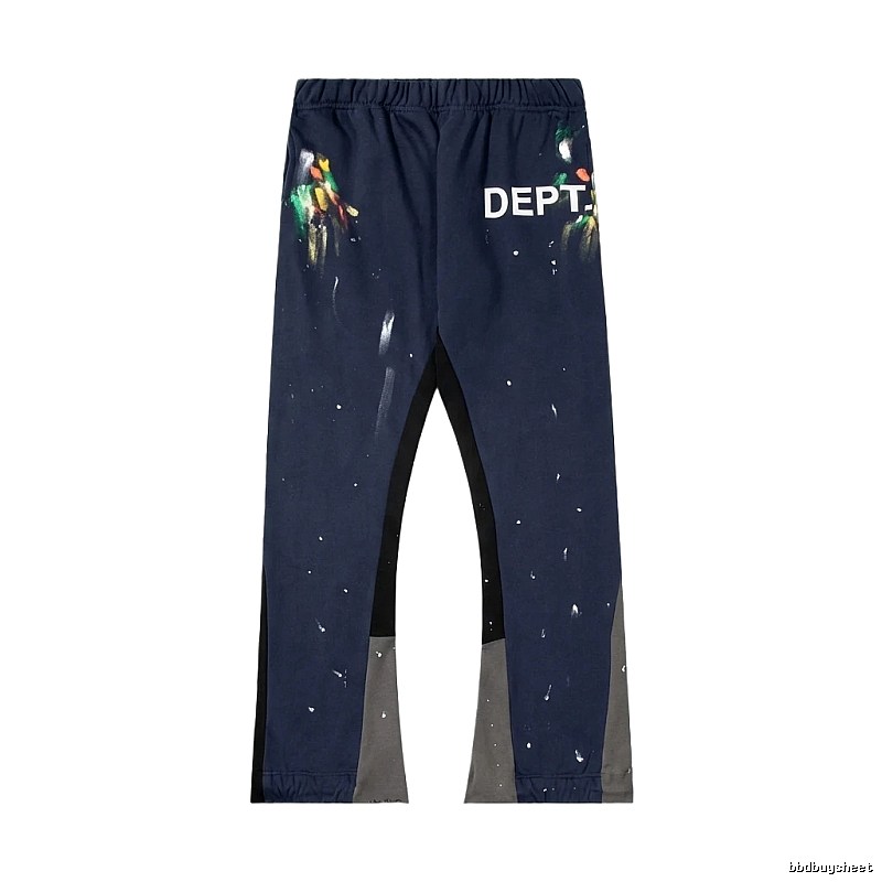 Gallery Dept graffiti-style navy blue pants