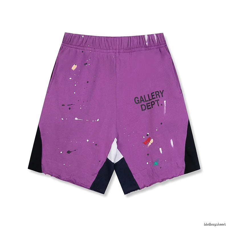 Gallery Dept Graffiti Style Purple Shorts