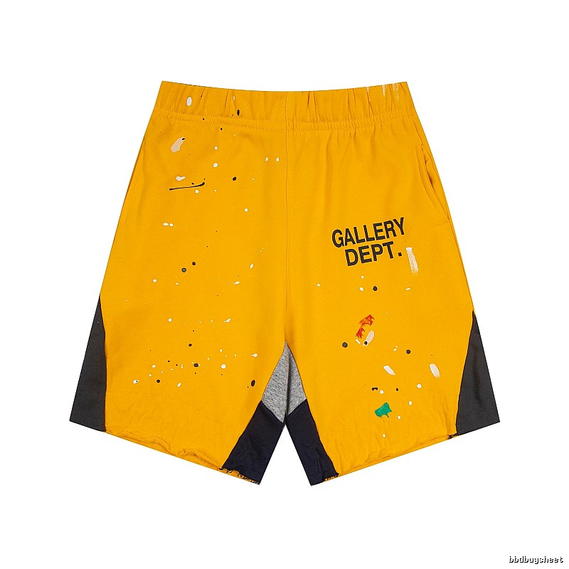 Gallery Dept. Graffiti-style Yellow Shorts