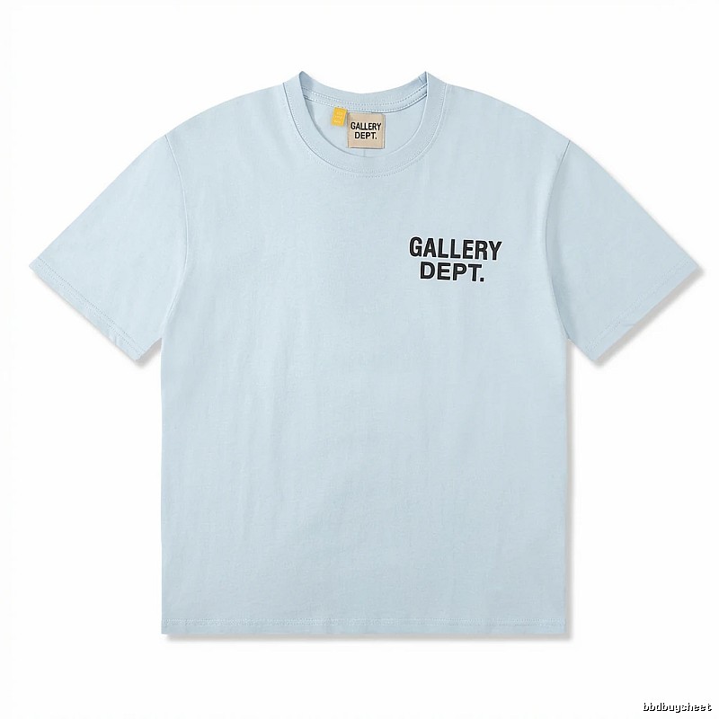 Gallery Dept Simple Style Light Blue T-shirt