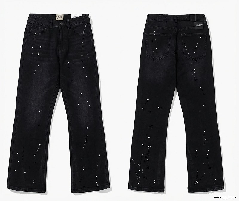 Gallery Dept Splatter-paint Style Black Jeans
