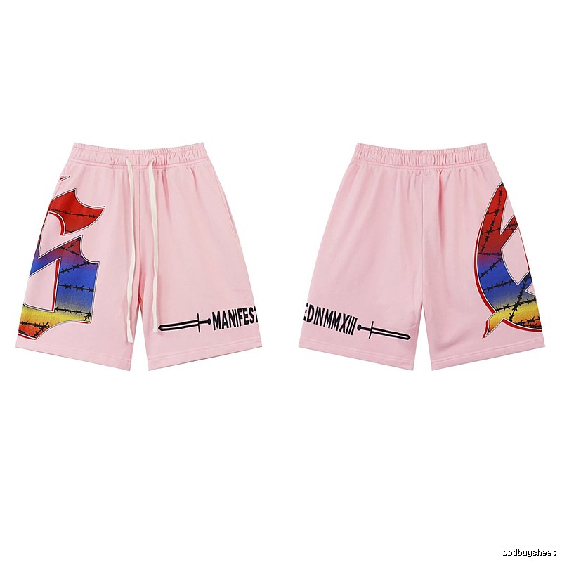 Godspeed Gradient Print Street Style Pink Shorts