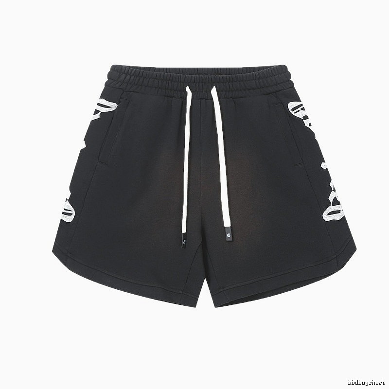 Godspeed skeleton print street style black shorts