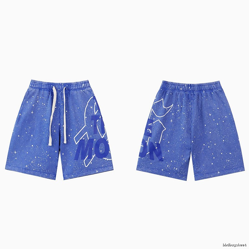Godspeed Starry Sky Street Style Blue Shorts