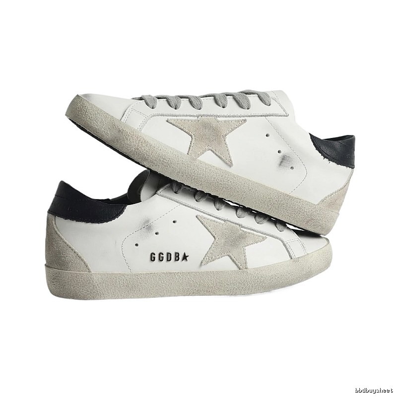 Golden Goose distressed white shoes