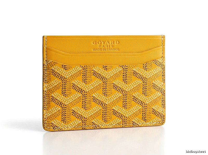 GOYARD Classic Yellow Card Holder