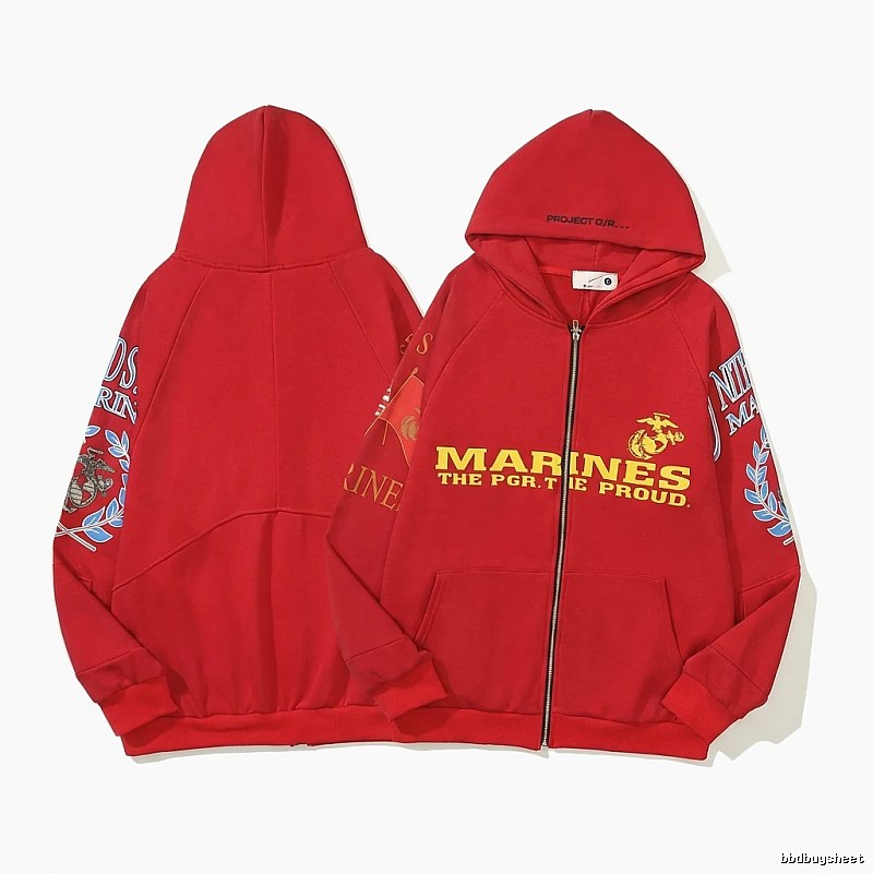 Grailz retro-style red hoodie