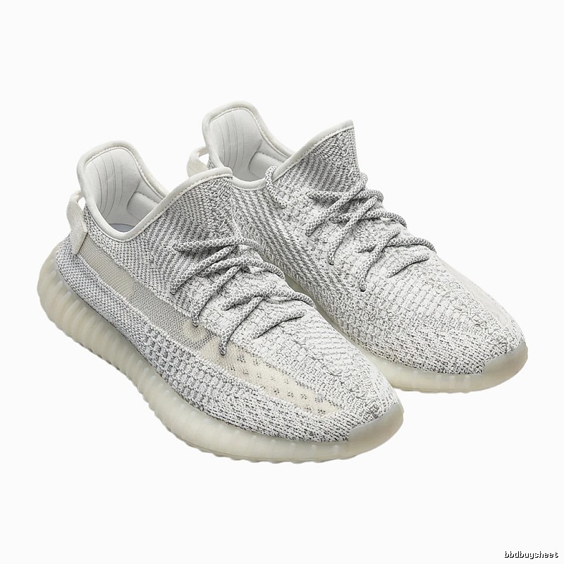 Grey and white casual Yeezy 350 shoes
