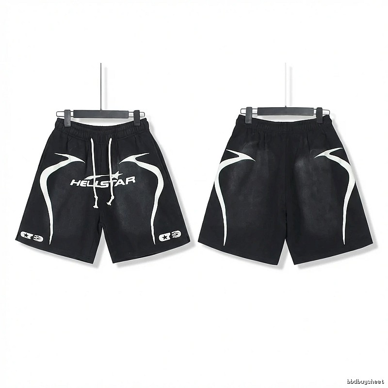 Hellstar dark style black shorts