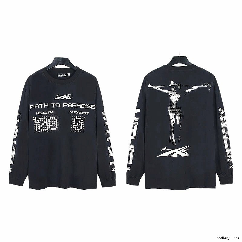Hellstar Dark Style Printed Black Long-sleeve