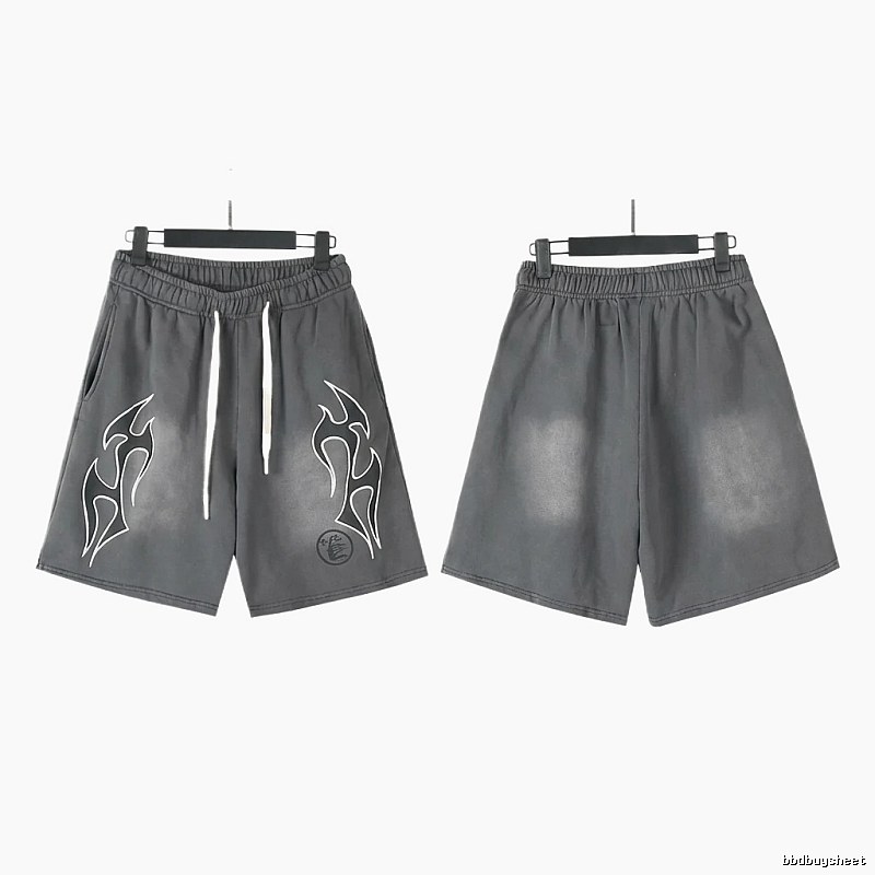Hellstar Flame Wind Grey Shorts