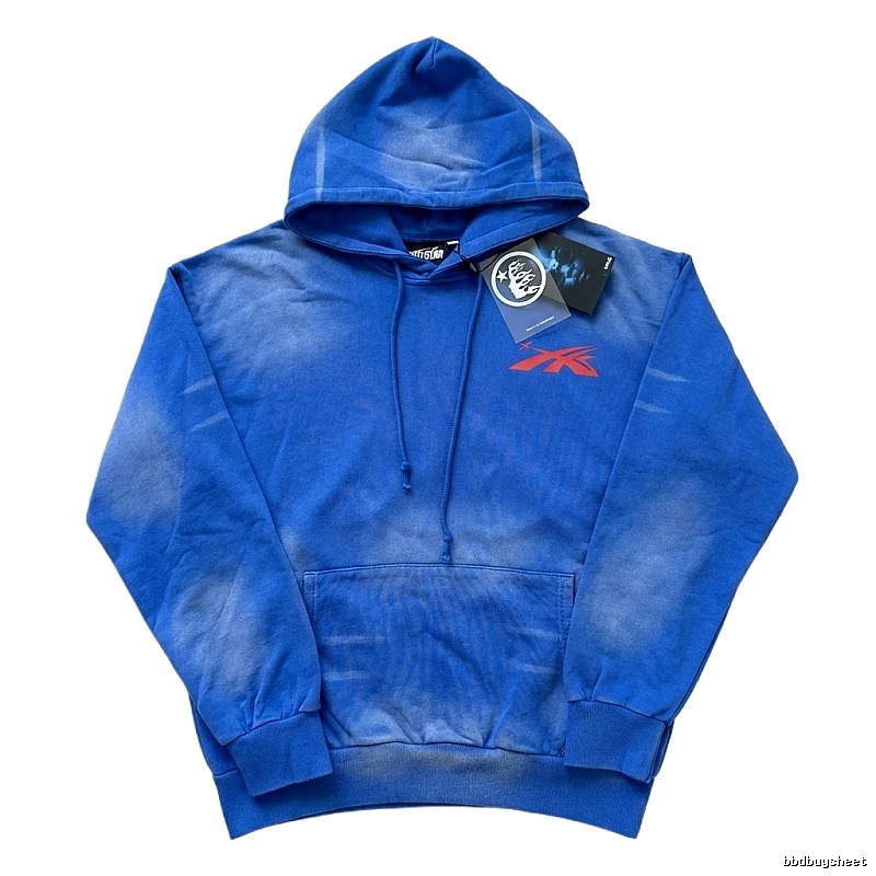 Hellstar Gradient Style Blue Hoodie