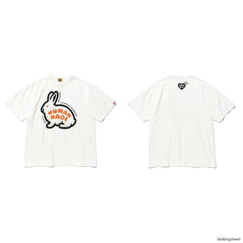 Human Made Daily Heart logo T-shirt Black Green Human with Visual Detail