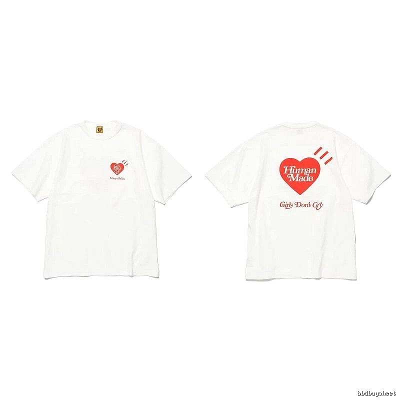 Human Made Easy Match Heart logo T-shirt Black Green Human for Everyday Use