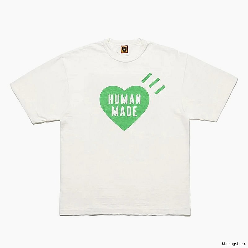 Human Made Logo Detail Heart logo T-shirt Black Green Human with Relaxed Feel
