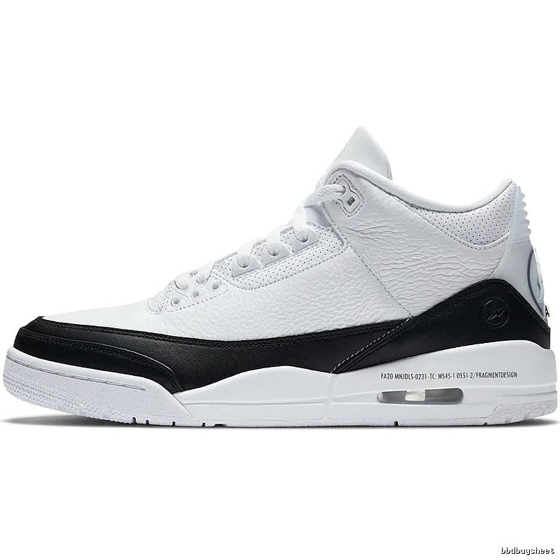 Jordan AJ3 Black and White Retro Sports Shoes