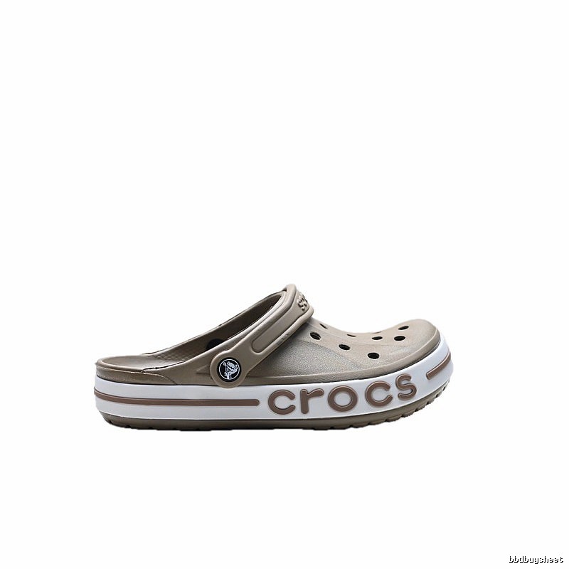 Khaki Crocs clogs