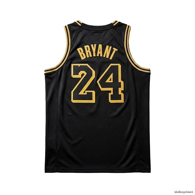 Kobe No.24 black and yellow basketball vest