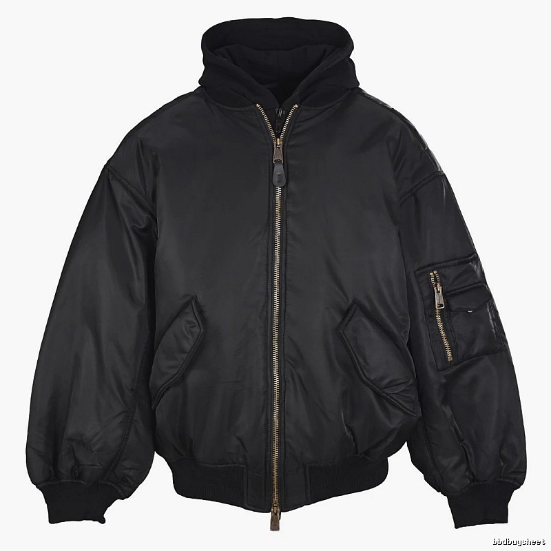 Layering C.P. Flight Bomber Jacket with sleeve utility zip