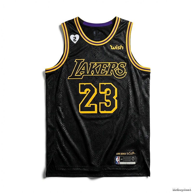 LBJ Lakers Wind Black Jersey