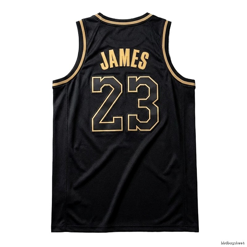 LBJ No.23 black basketball jersey