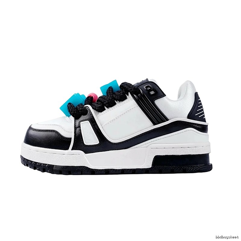 Louis Vuitton black and white trendy and cool sports shoes