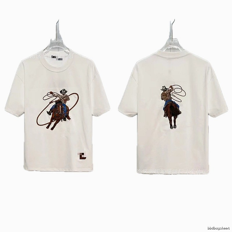 Louis Vuitton Denim Collection Vintage Style White T-Shirt