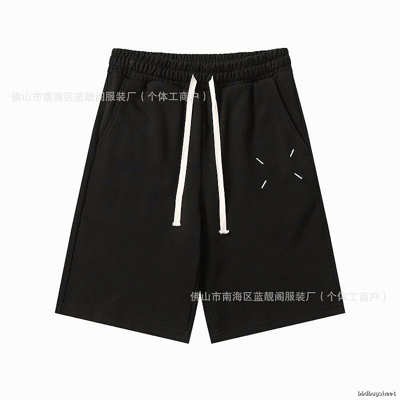 Maison Margiela minimalist style black shorts