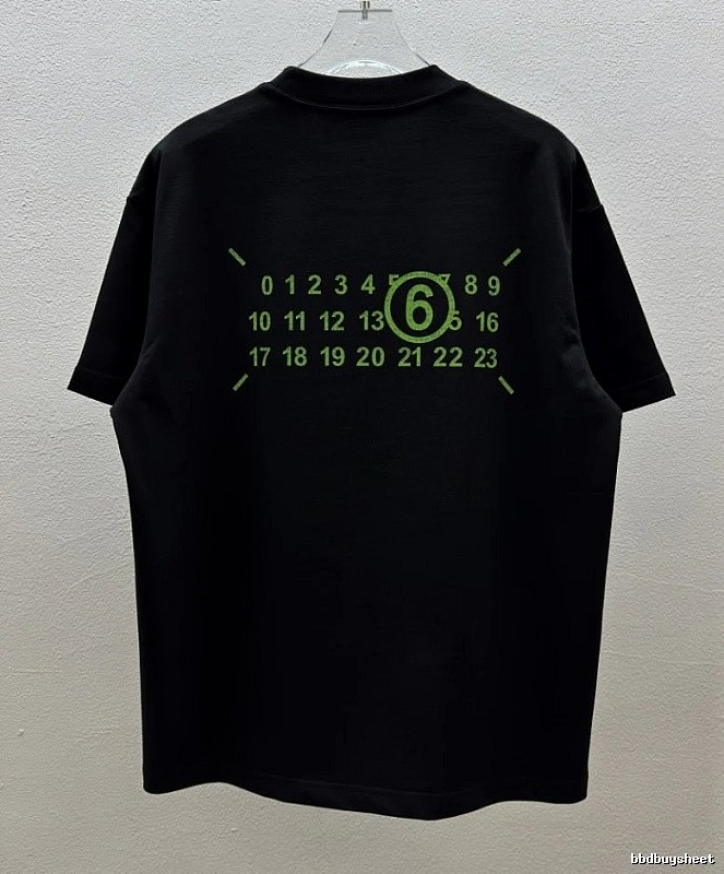 Maison Margiela MM6 Street Style Black T-Shirt