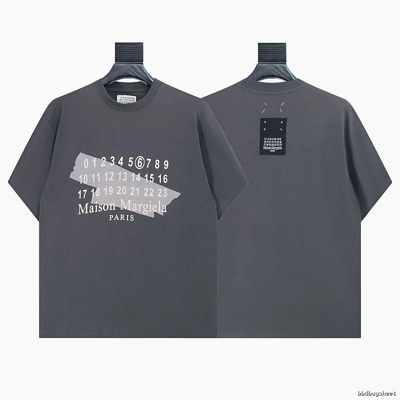 Maison Margiela Trendy Cool Digital Print Dark Grey T-Shirt