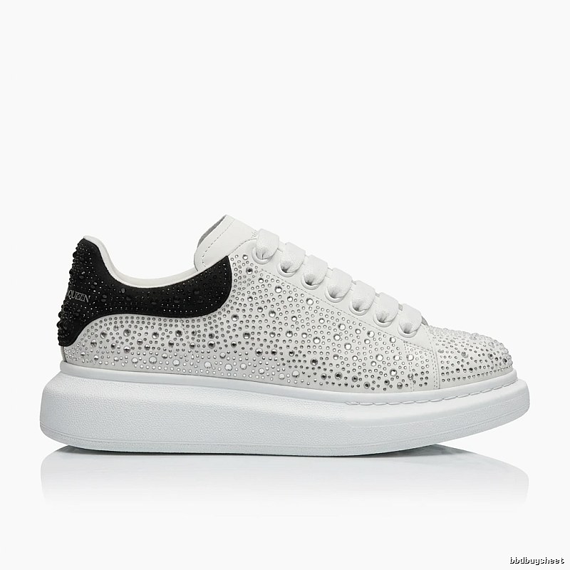 McQueen casual style black and white sports shoes
