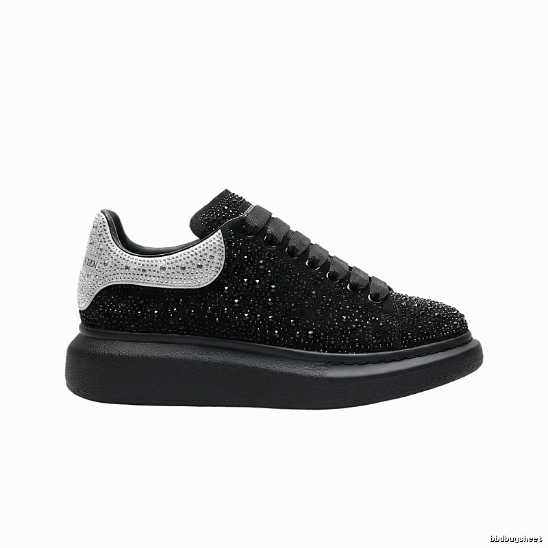 McQueen Thick-soled Trendy and Cool Black Shoes