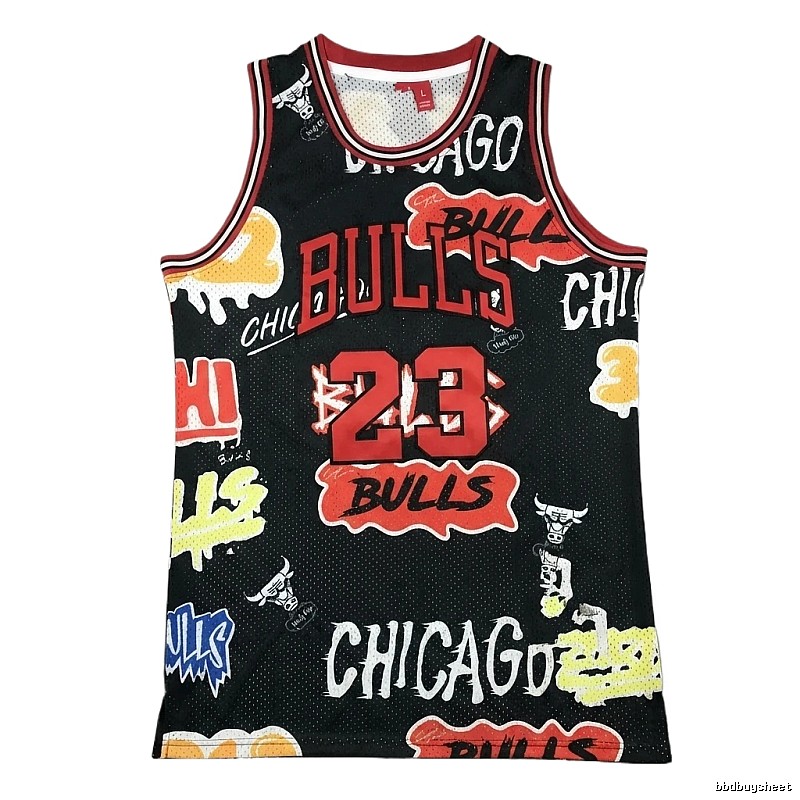 Michael Jordan graffiti-style jersey