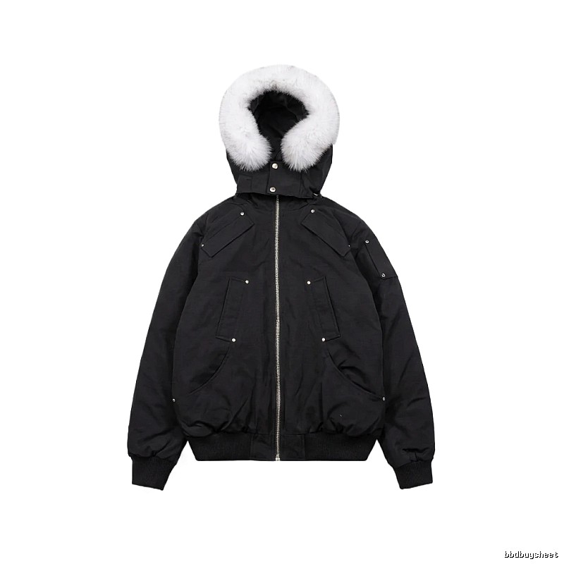 Michael Kors black utility-style down jacket