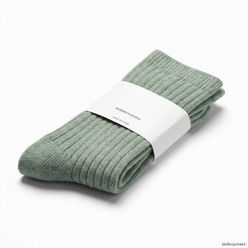Miu Miu trendy brand light green women's socks