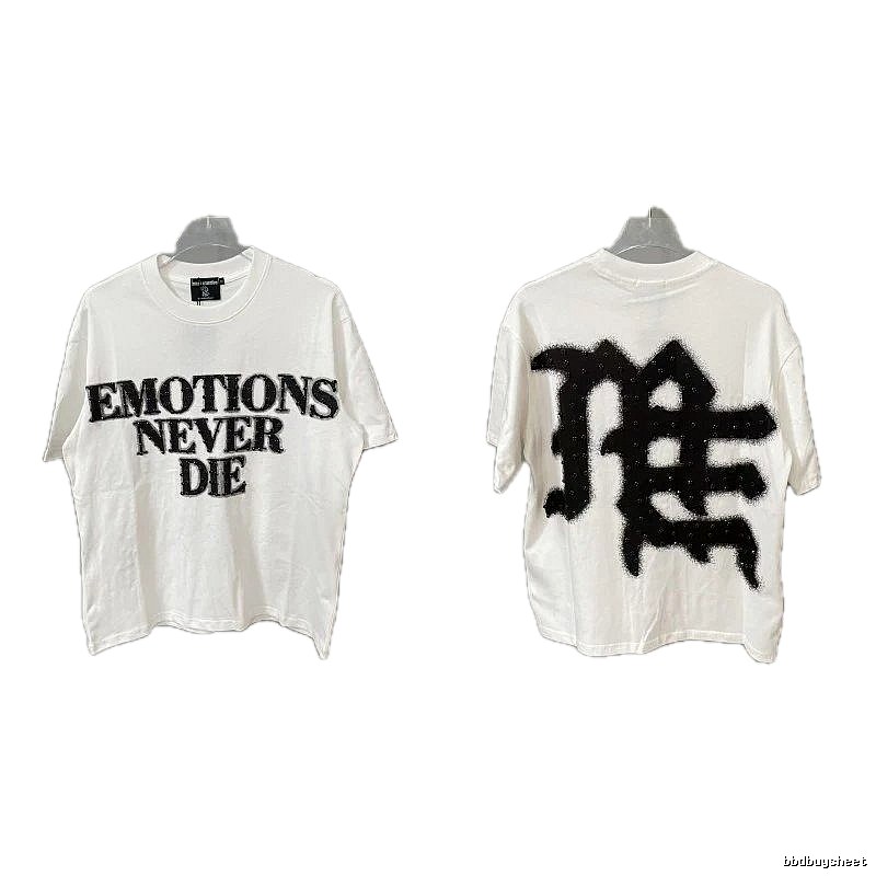 Mixed Emotion Graffiti Street Style White T-Shirt