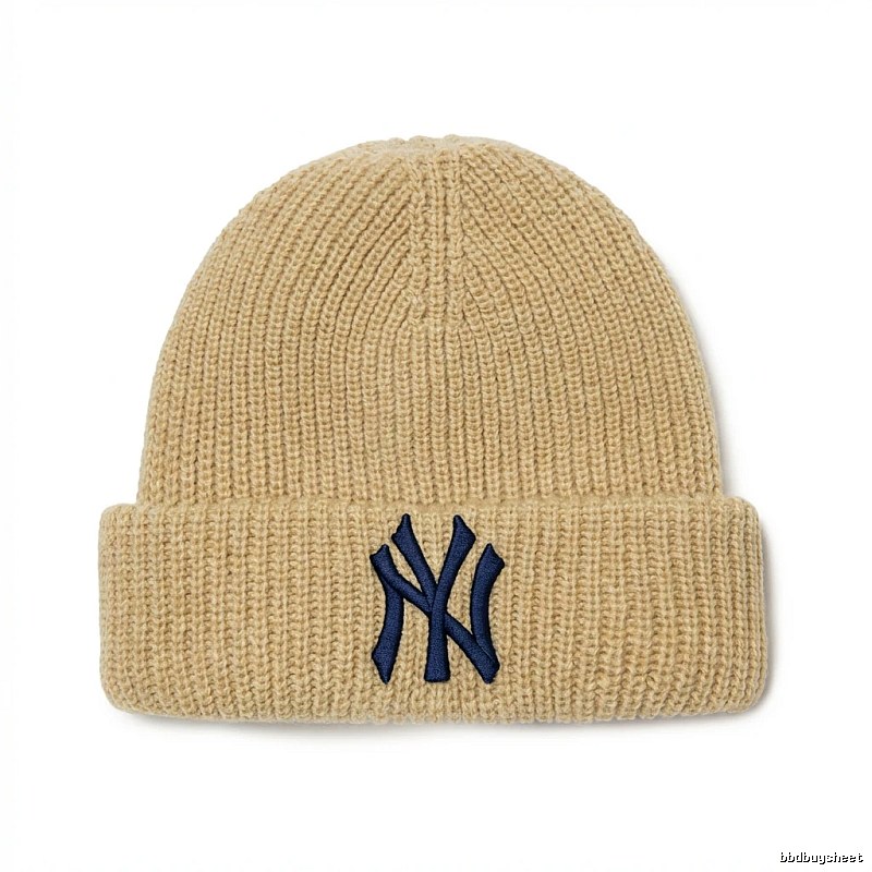 MLB classic beige knitted hat