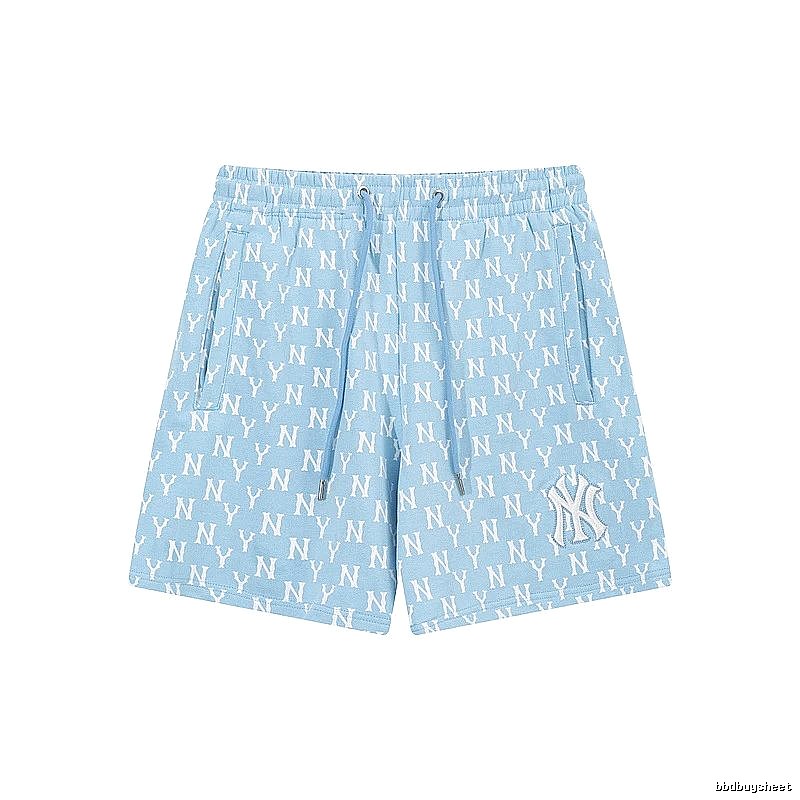 MLB full-print style light blue shorts