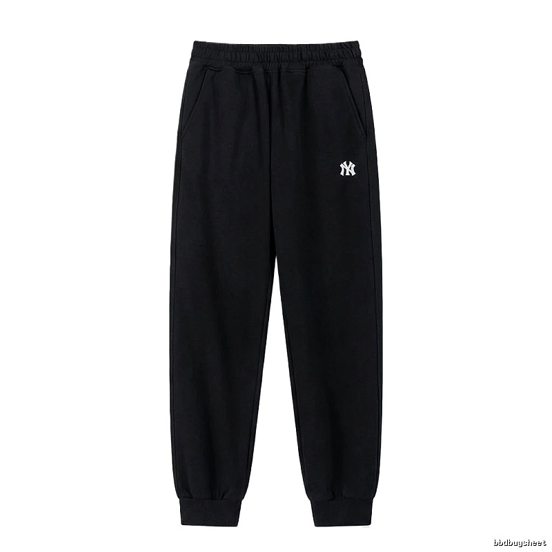 MLB large logo casual style black pants
