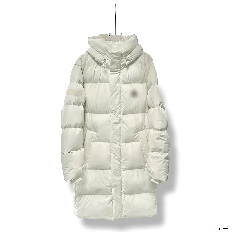 MLB long simple style off-white down jacket