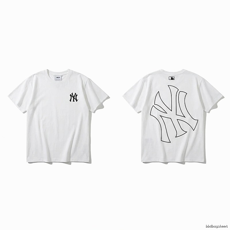 MLB New York Yankees minimalist style white T-shirt