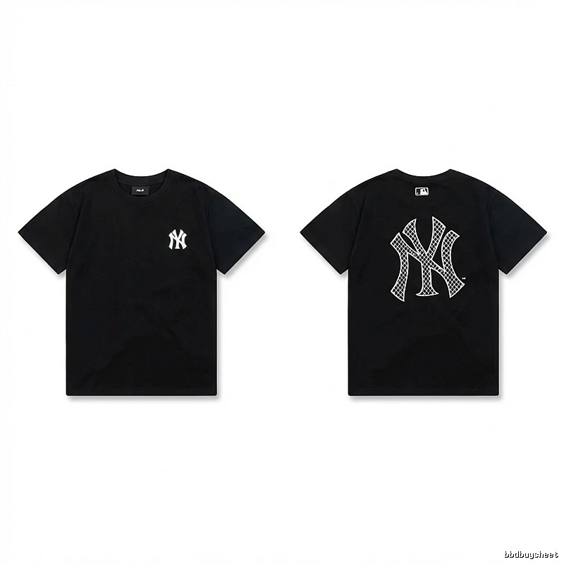 MLB NY Series Trendy and Cool Style Black T-shirt