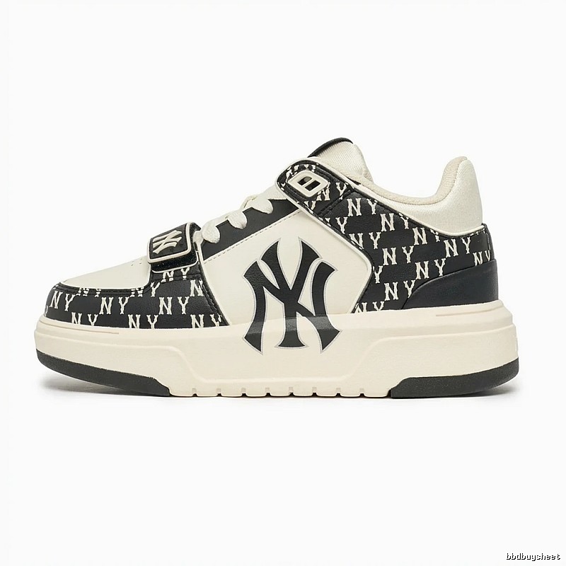 MLB Yankees black and white retro-style canvas shoes
