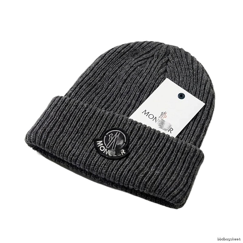 Moncler classic grey knitted hat